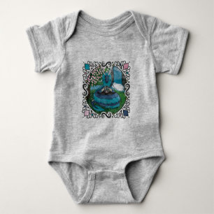Blue Fantasy Eastern Dragon Tea Tijd Romper