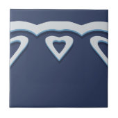 Blue Fantasy Forest Mural Woodland Border Scroll Tegeltje (Voorkant)