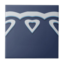 Blue Fantasy Forest Mural Woodland Border Scroll Tegeltje