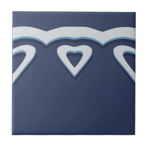 Blue Fantasy Forest Mural Woodland Border Scroll Tegeltje