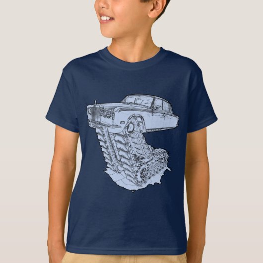 Blue Fantasy Rolls Royce T-shirt (Voorkant)