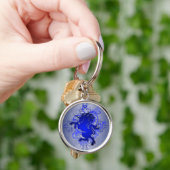 Blue Fantasy Urban Unicorn Sleutelhanger (Hand)