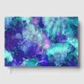 blue fantasy watercolors : gastenboek (Voorkant)