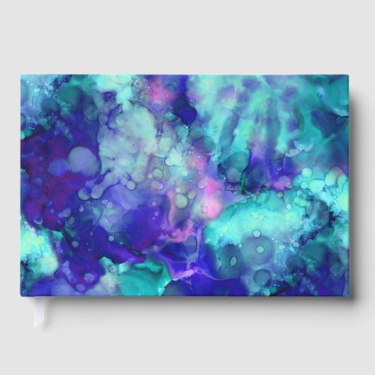 blue fantasy watercolors : gastenboek (Voorkant)