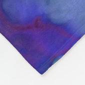 Blue Fantasy waterverven : Fleece Deken (Hoek)