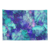 Blue Fantasy waterverven : Kussensloop (Achterkant-Rechts)