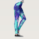 Blue Fantasy waterverven : Leggings (Rechts)