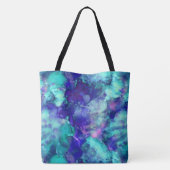 Blue Fantasy waterverven : Tote Bag (Achterkant)