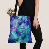 Blue Fantasy waterverven : Tote Bag (Dichtbij)