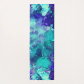 Blue Fantasy waterverven : Yogamat (Achterkant)