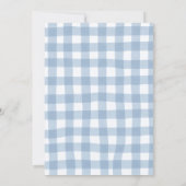 Blue Farm Animals Three-i-e-i-o 3rd Birthday Kaart (Achterkant)