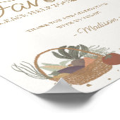 Blue Farmers Market Boerderij Fresh Favors Sign Poster (Hoek)