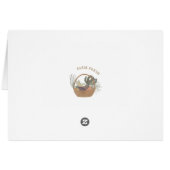 Blue Farmers Market Boerderij Fresh Thank You Card (Achterkant Horizontaal)