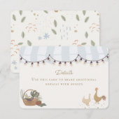 Blue Farmers Market Boerderij Verse details Invoeg Informatiekaartje (Voorkant / Achterkant)