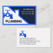 Blue Faucet Rooftop Building Frame Visitekaartje (Voorkant / Achterkant)