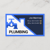 Blue Faucet Rooftop Building Frame Visitekaartje (Voorkant)