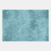 Blue Faux Foil Mix en Match 2 Inpakpapier Vel (Voorkant 2)