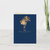 Blue Faux Folie Cancun Mexico Birthday Passport (Achterkant)
