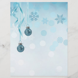 Blue Faux Glitter-kerstversieringen