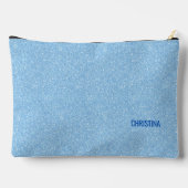 Blue Faux Glitter + Navy BIKINI Etui (Achterkant)