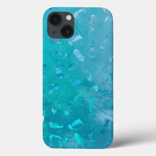 Blue Faux Glitter Texture Case-Mate iPhone Case (Achterkant)