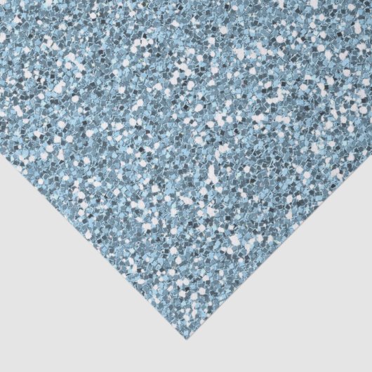 Blue Faux Glitter Tissuepapier (Detail)