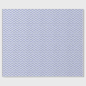 Blue Faux Glitter & White Ikat Chevron Cadeaupapier (Vlak)