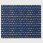 Blue, Faux Gold 13th (Dertiende) Event Cadeaupapier (Vlak)