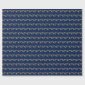 Blue, Faux Gold 67th (67th) Event Cadeaupapier (Vlak)