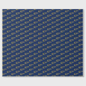Blue, Faux Gold 67th (67th) Event Cadeaupapier (Vlak)