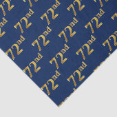 Blue, Faux Gold 72e (72e) gebeurtenis Tissuepapier (Detail)
