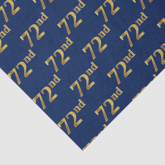 Blue, Faux Gold 72e (72e) gebeurtenis Tissuepapier (Detail)