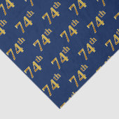 Blue, Faux Gold 74th (74e) event Tissuepapier (Detail)