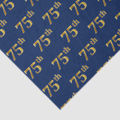 Blue, Faux Gold 75th (vijfenzeventig) event Tissuepapier (Detail)