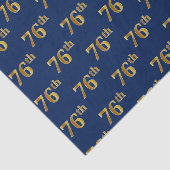 Blue, Faux Gold 76th (Zesenzeventig) event Tissuepapier (Detail)