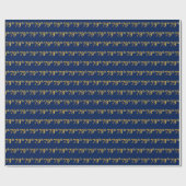 Blue, Faux Gold 79th (79th) Event Cadeaupapier (Vlak)
