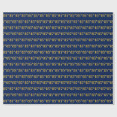 Blue, Faux Gold 85th (85th) Event Cadeaupapier (Vlak)