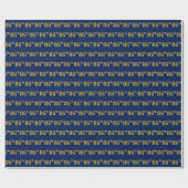Blue, Faux Gold 86th (86th) Event Cadeaupapier (Vlak)