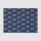 Blue, Faux Gold 91st (negenennegentig) event Tissuepapier (Voorkant)
