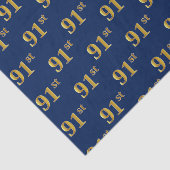 Blue, Faux Gold 91st (negenennegentig) event Tissuepapier (Detail)