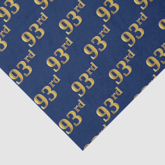 Blue, Faux Gold 93rd (negenenennegentig) event Tissuepapier (Detail)