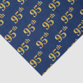 Blue, Faux Gold 95th (negenenvijftig) event Tissuepapier (Detail)