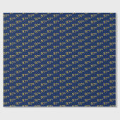 Blue, Faux Gold 97th (97th) Event Cadeaupapier (Vlak)