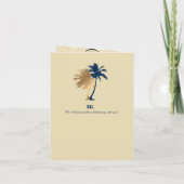 Blue Faux Gold Foil Jamaica Wedding Passport (Achterkant)