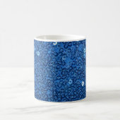Blue Faux Sequin Coffee Mok (Center)