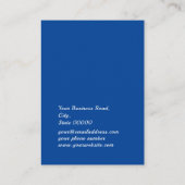 Blue Faux Silver Glitter Jewelry Waring Display Visitekaartje (Achterkant)