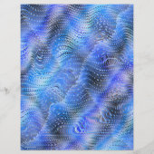 Blue Faux Snakeskin Bulk Scrapbook Paper Pages Flyer (Achterkant)