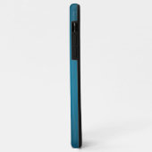 Blue Faux Wood Case-Mate iPhone Case (Achterkant/links)