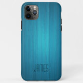 Blue Faux Wood Case-Mate iPhone Case (Achterkant)
