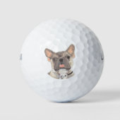 Blue Fawn Frenchie French Bulldog Golfballen (Voorkant)